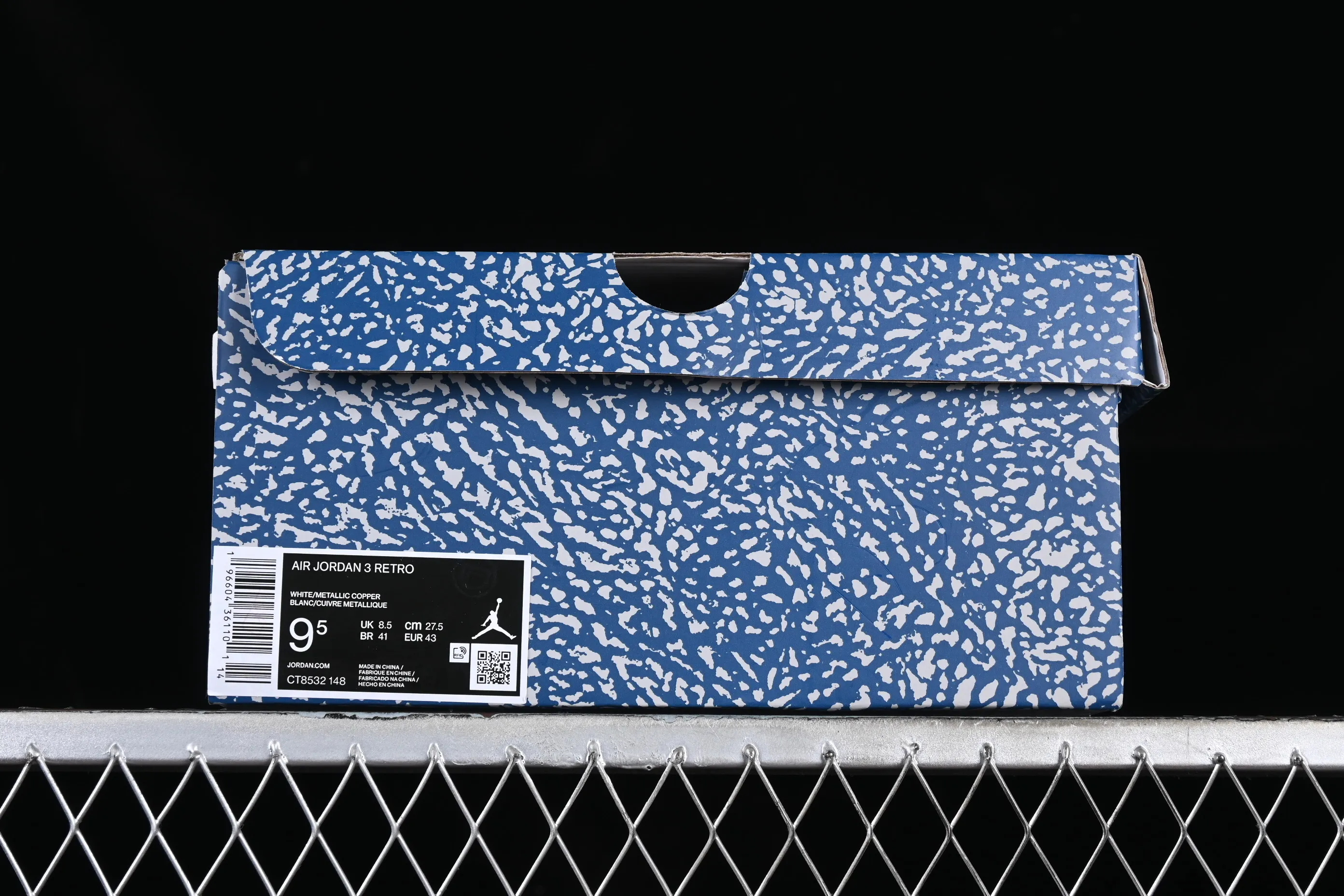 All categories Air Jordan Jordan series basketball shoes Air Jordan 3 Pure original Air Jordan Retro AJ3 Joe 3 white and blue Wizards CT8532-148